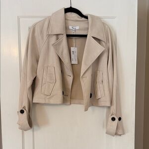 Chic Cream Trench Coat